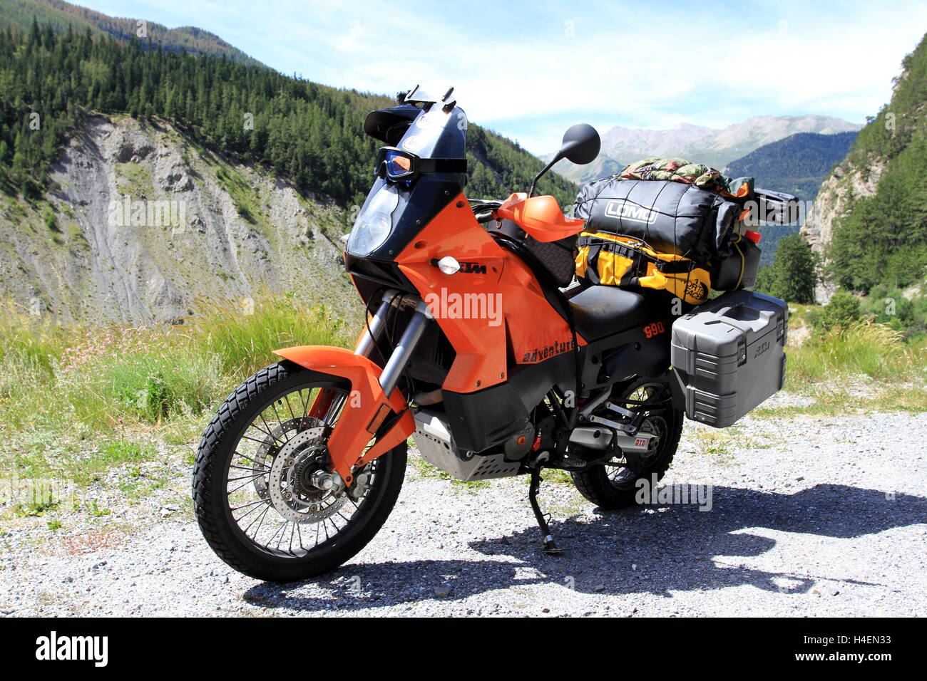 KTM 990 Adventure moto avec assurance Photo Stock - Alamy