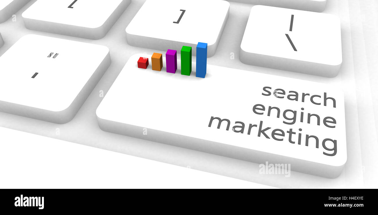Search Engine Marketing ou SEM comme concept Banque D'Images