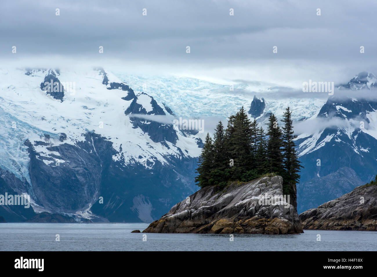Chaîne de montagnes, Kenai fjords, Alaska Banque D'Images