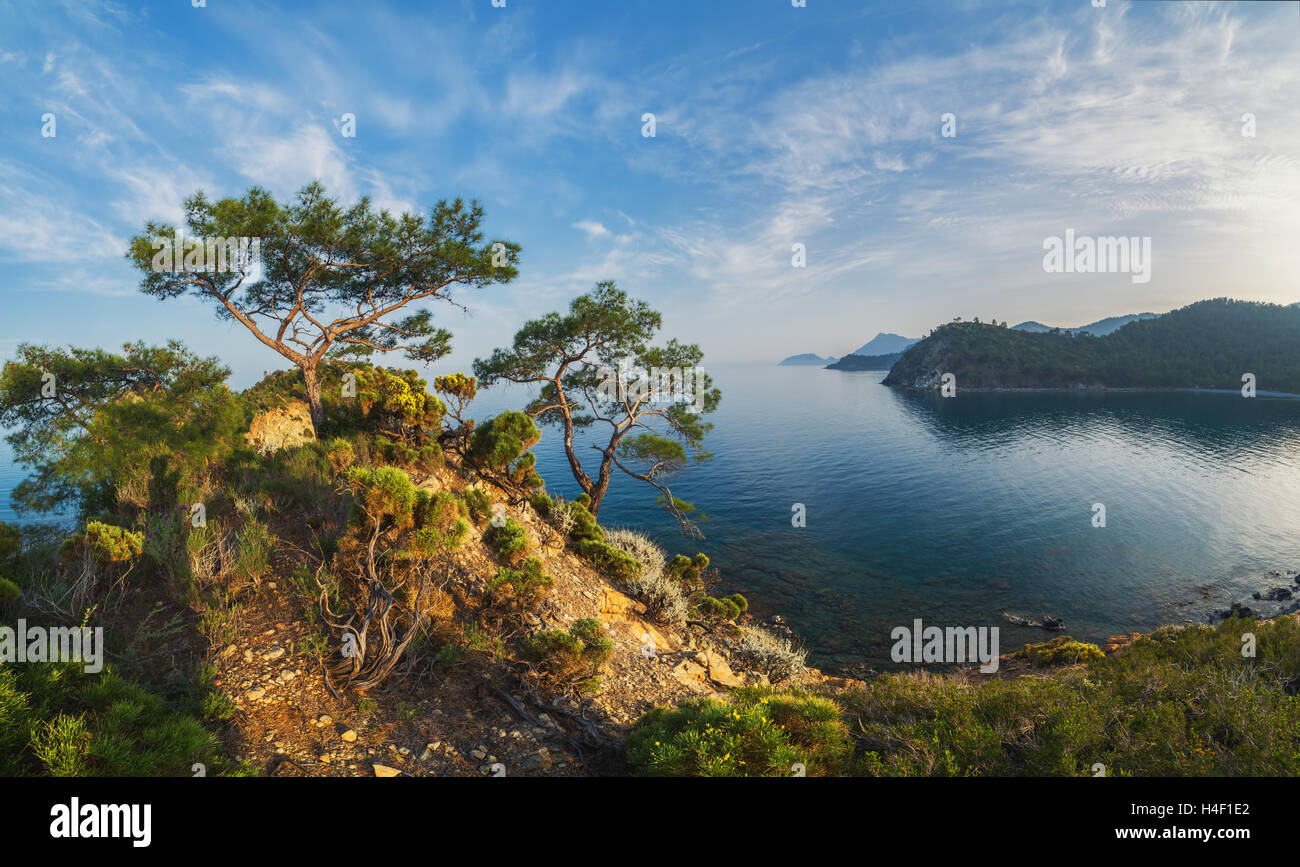 Seascape Méditerranée incroyable en Turquie Banque D'Images