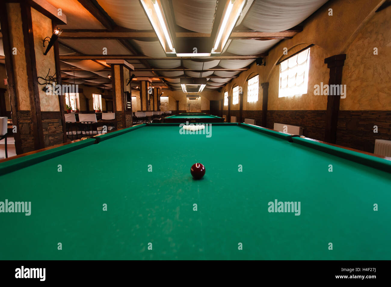 Table de billard Banque D'Images