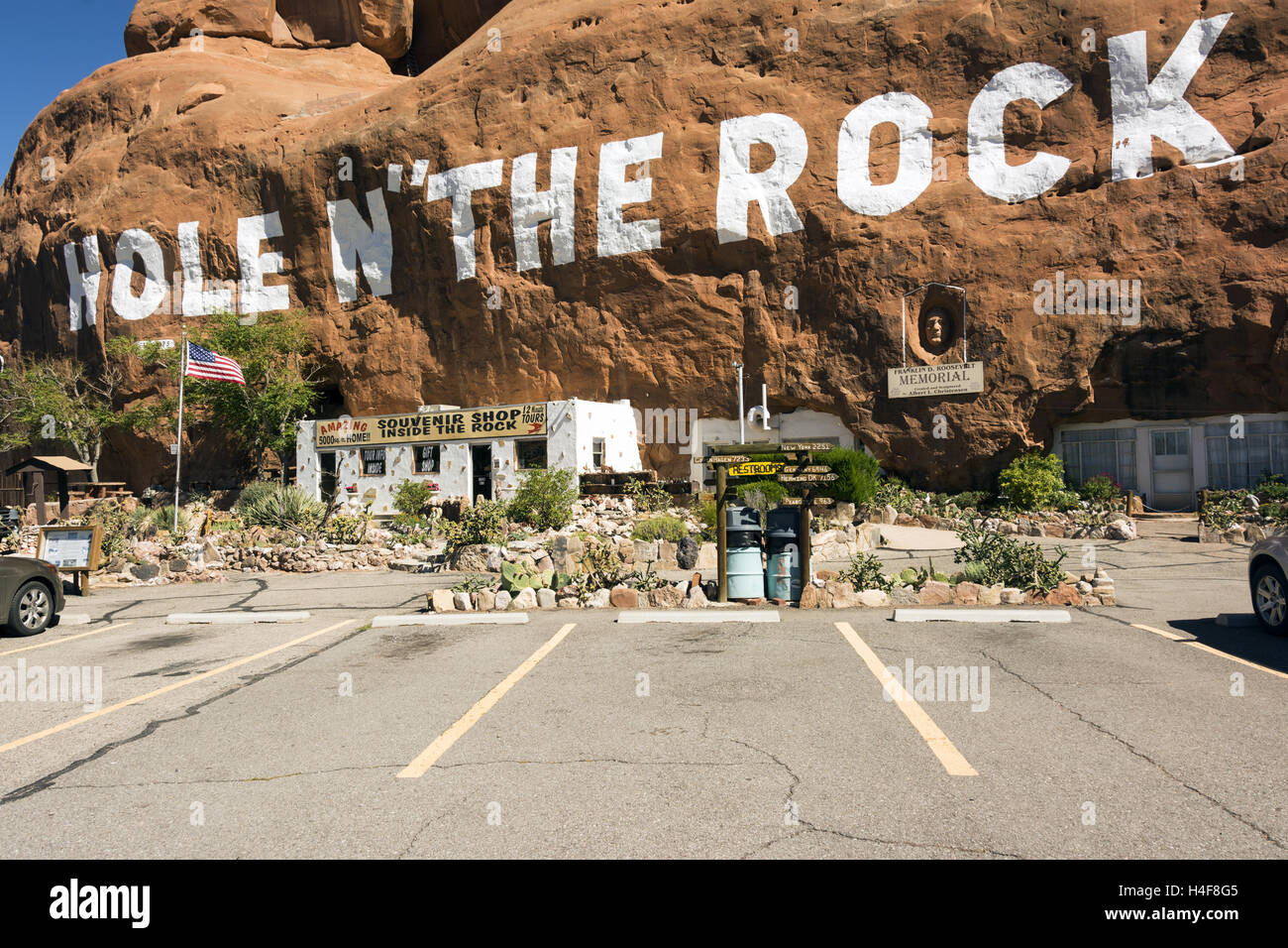 L'Utah, Moab, trou dans la roche Banque D'Images