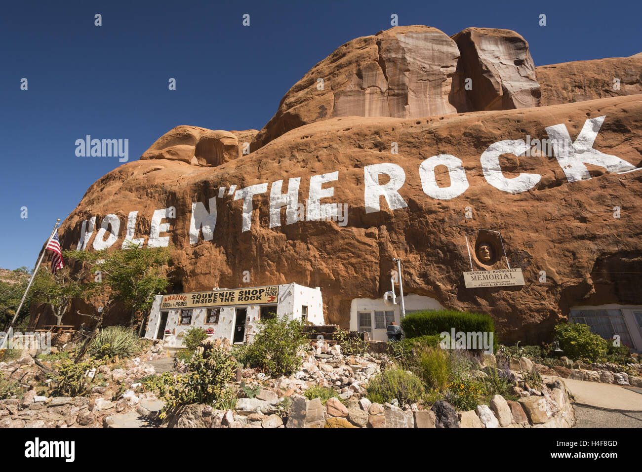L'Utah, Moab, trou dans la roche Banque D'Images
