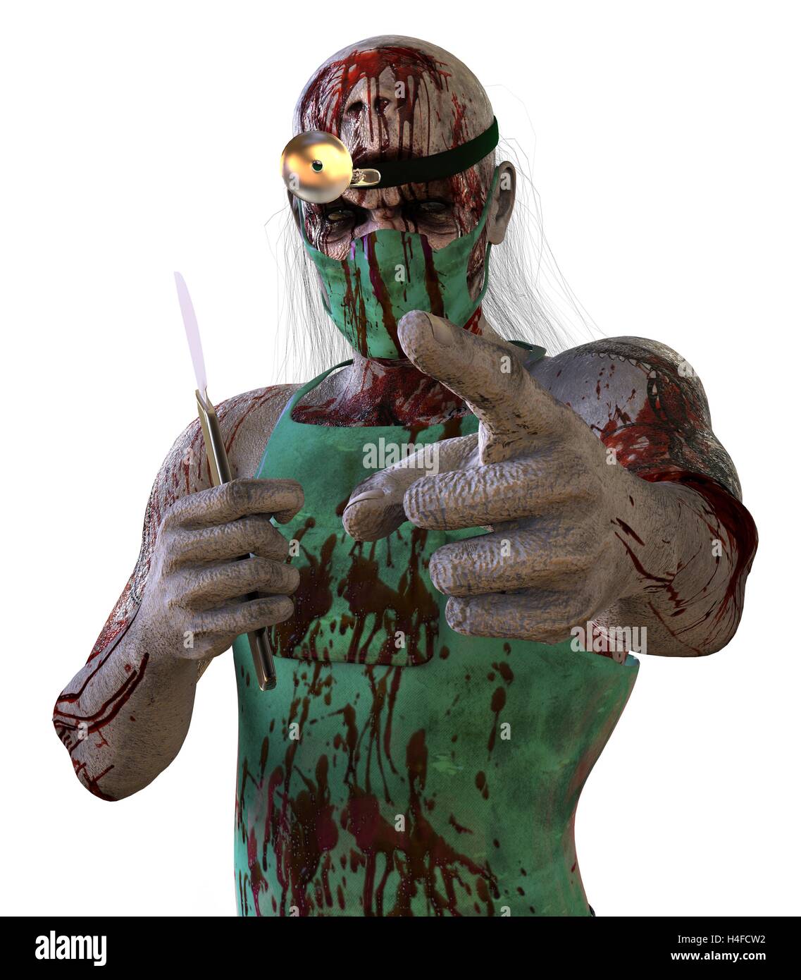 Médecin mort 3D Illustration Banque D'Images