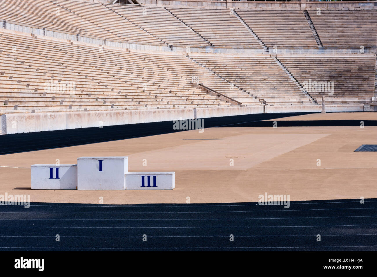 Athènes, Grèce. Le stade Panathénaïque accueilli les premiers Jeux Olympiques modernes en 1896. Banque D'Images