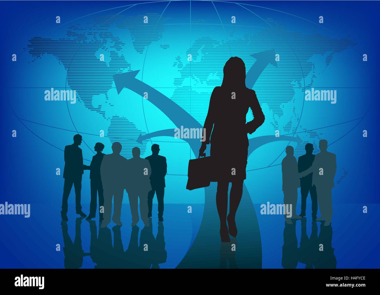 Monde des affaires Illustration de Vecteur