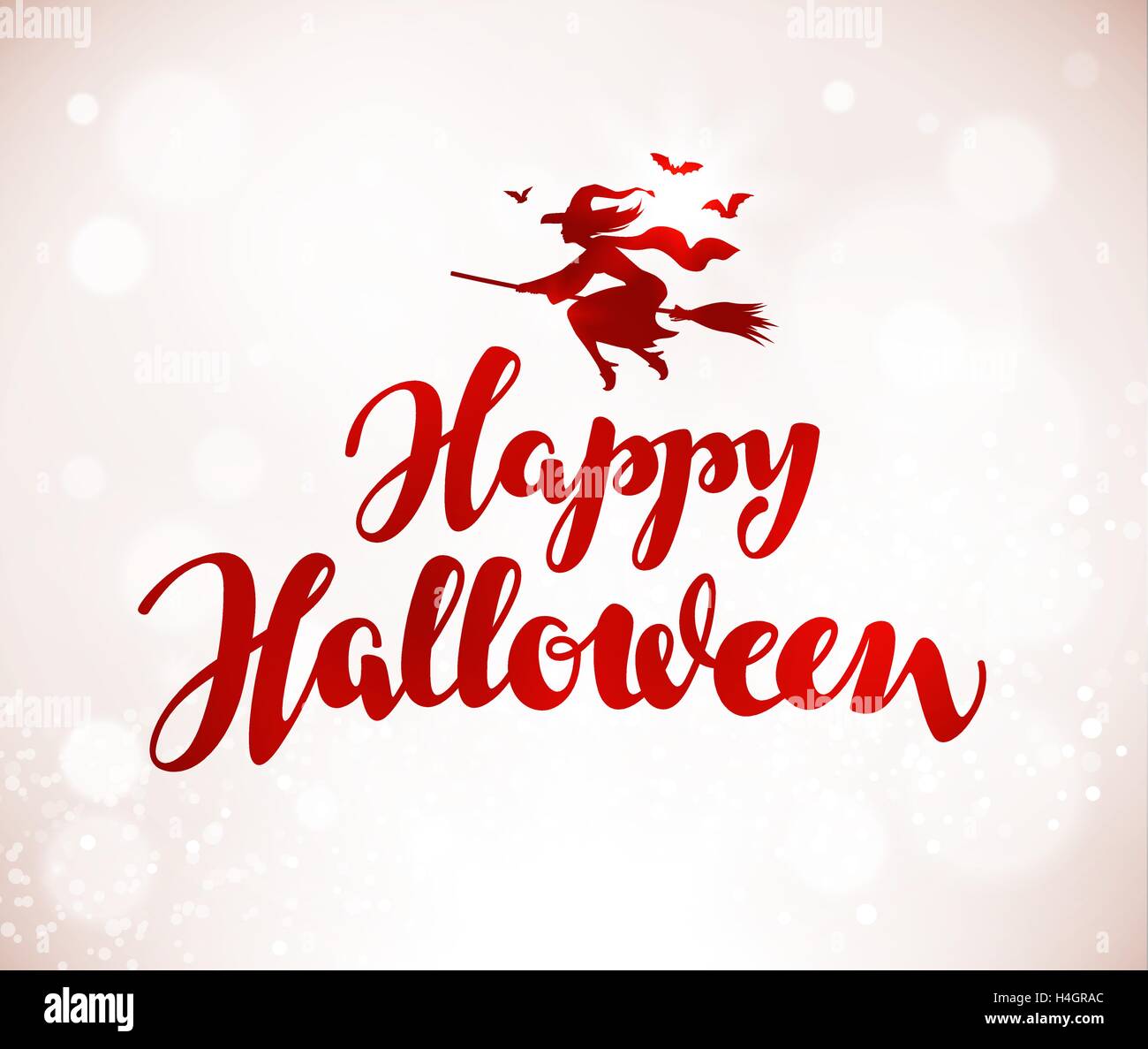 Happy Halloween bannière. Belles lettres manuscrites. Vector illustration Illustration de Vecteur