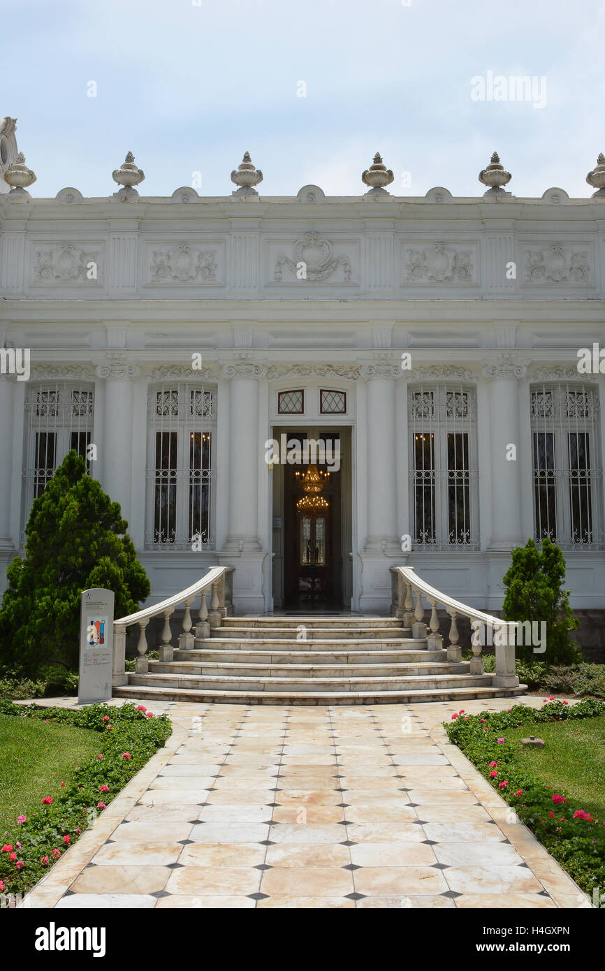 BARRANCO, PÉROU - 18 octobre 2015 : Pedro de Osma Museum. Ouverture en 1988 le musée, dans la banlieue de Lima, est dédié à pre Banque D'Images