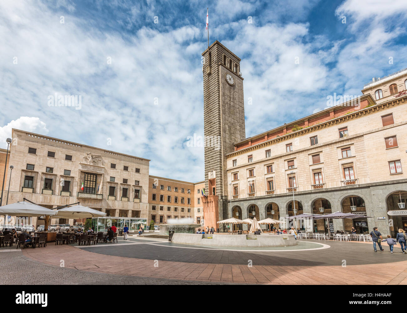 Piazza della Repubblica, Varèse, Italie Banque D'Images