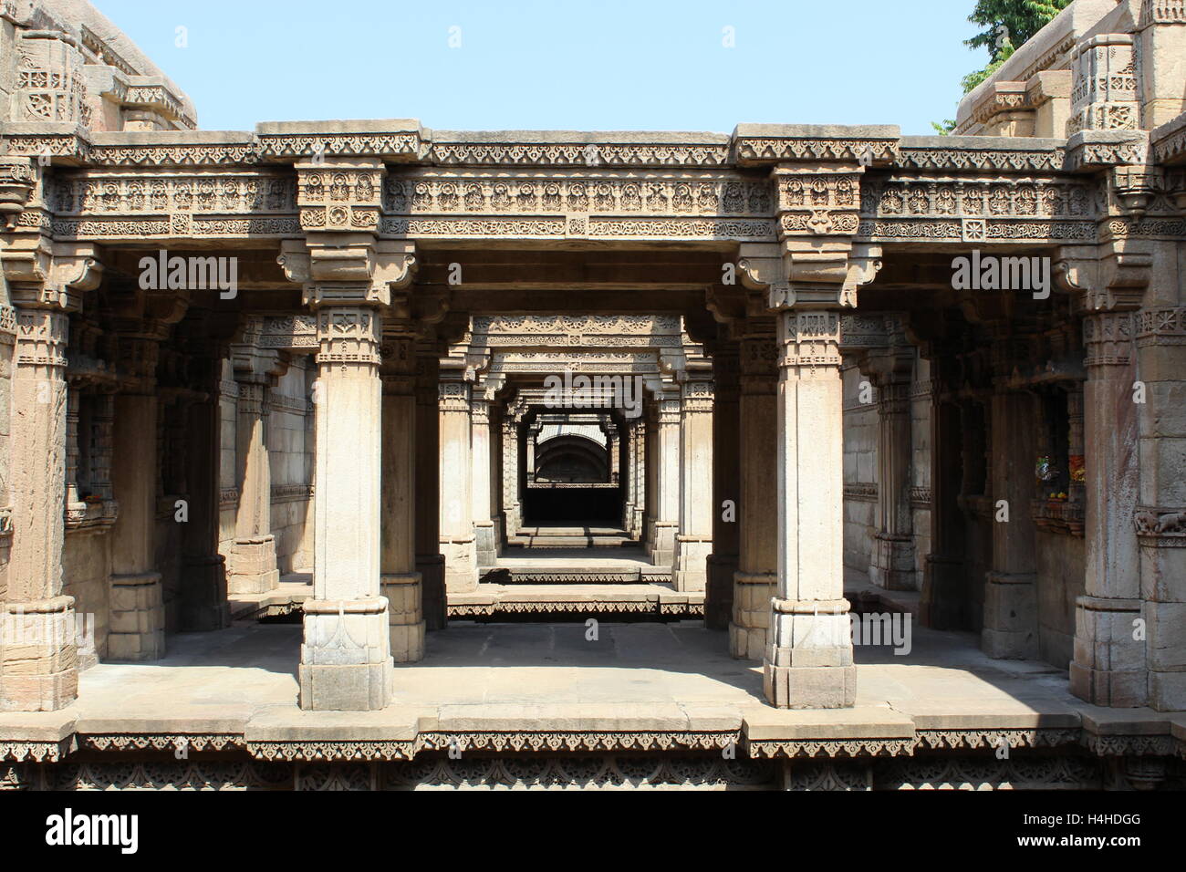 L'héritage indien incroyable de style architectural Solanki Banque D'Images