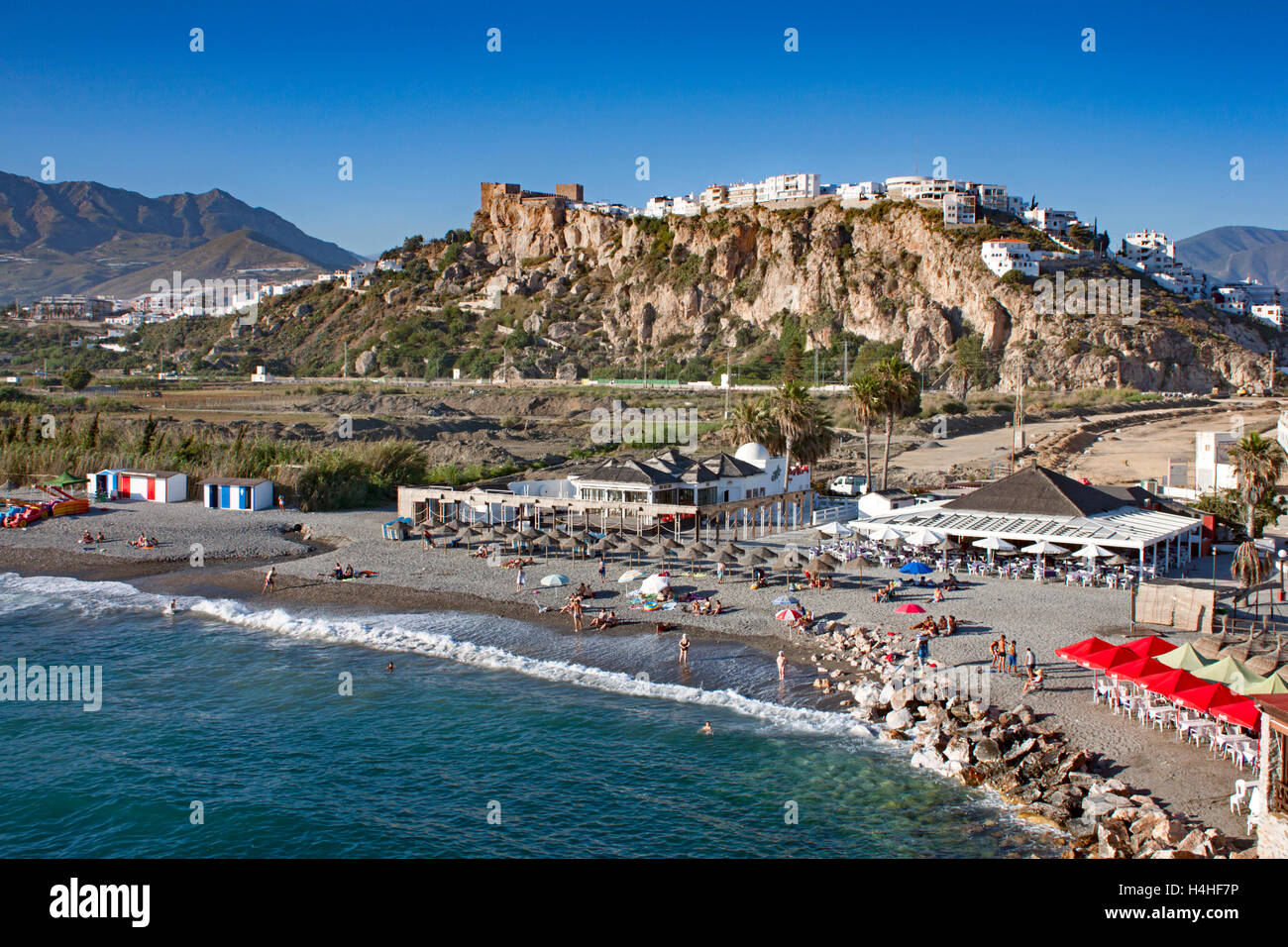 La Plage De Salobreña Costa Tropical Espagne Avec Des