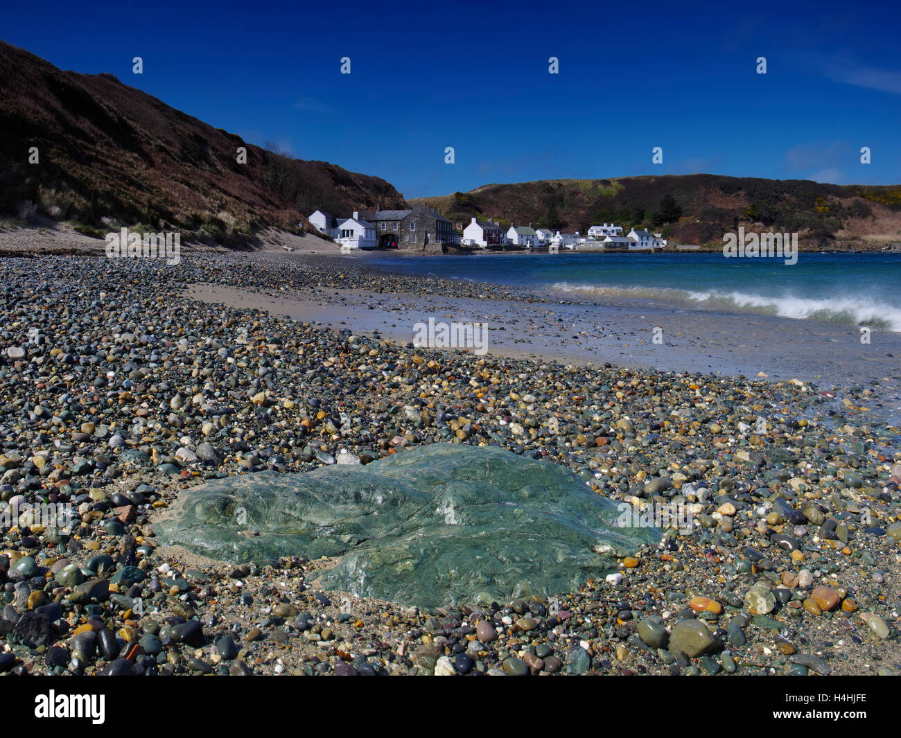 Sur le Porth Dinllaen, péninsule Lleyn Banque D'Images