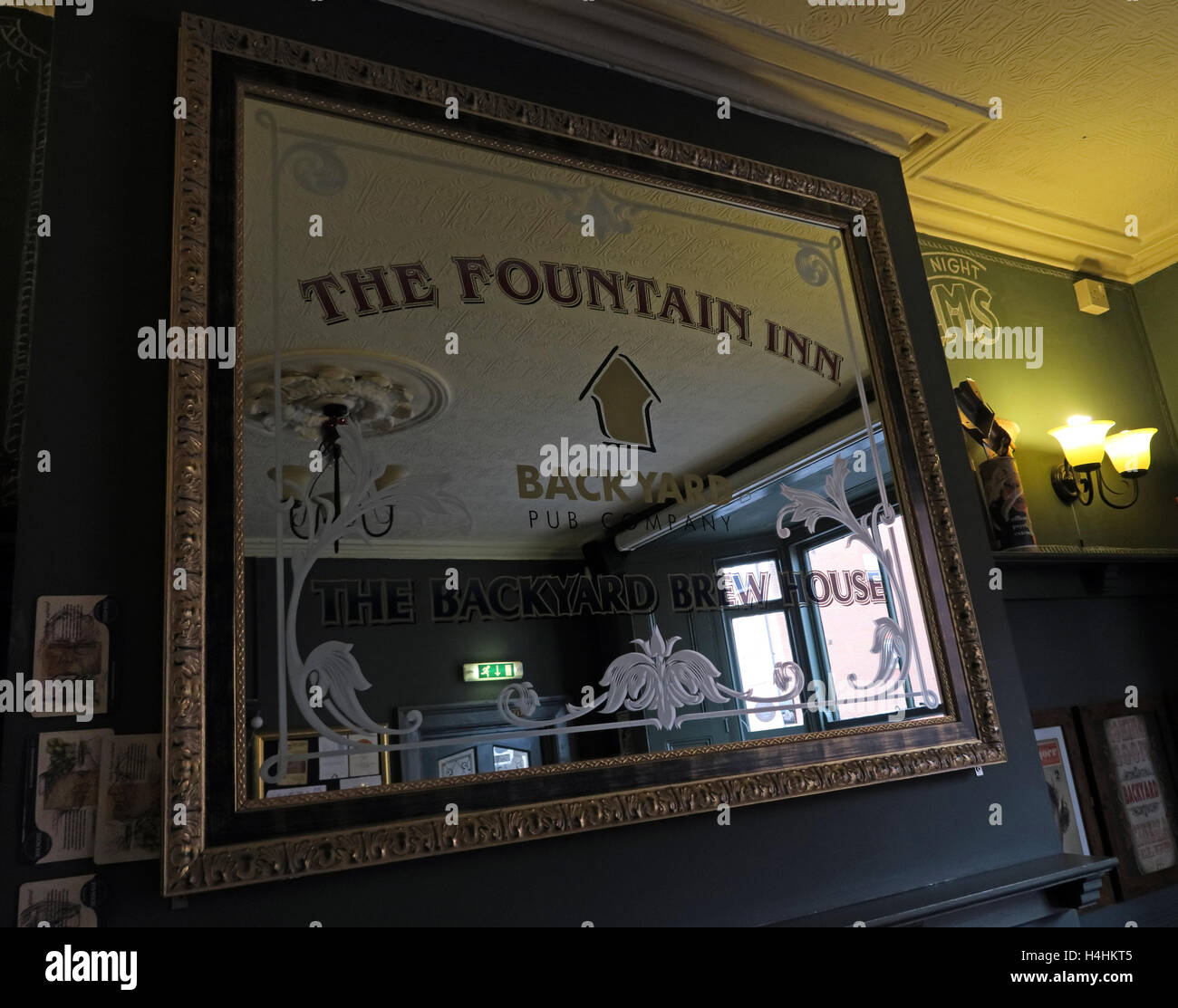 Fountain Inn,Miroir Backhouse Brewing,Angleterre,Walsall Banque D'Images