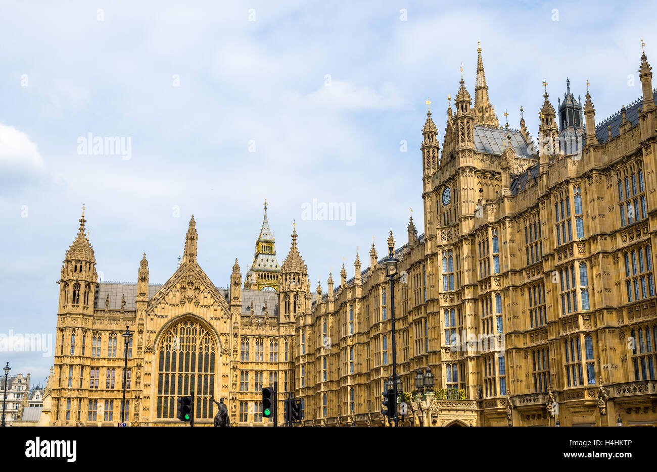 Murs du Palais de Westminster à Londres Banque D'Images
