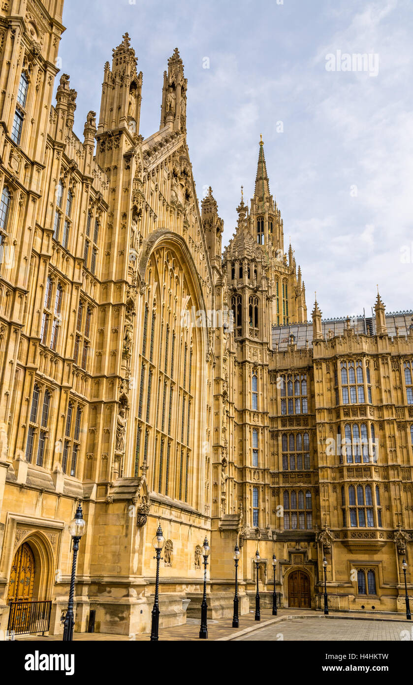 Détails du Palais de Westminster à Londres Banque D'Images