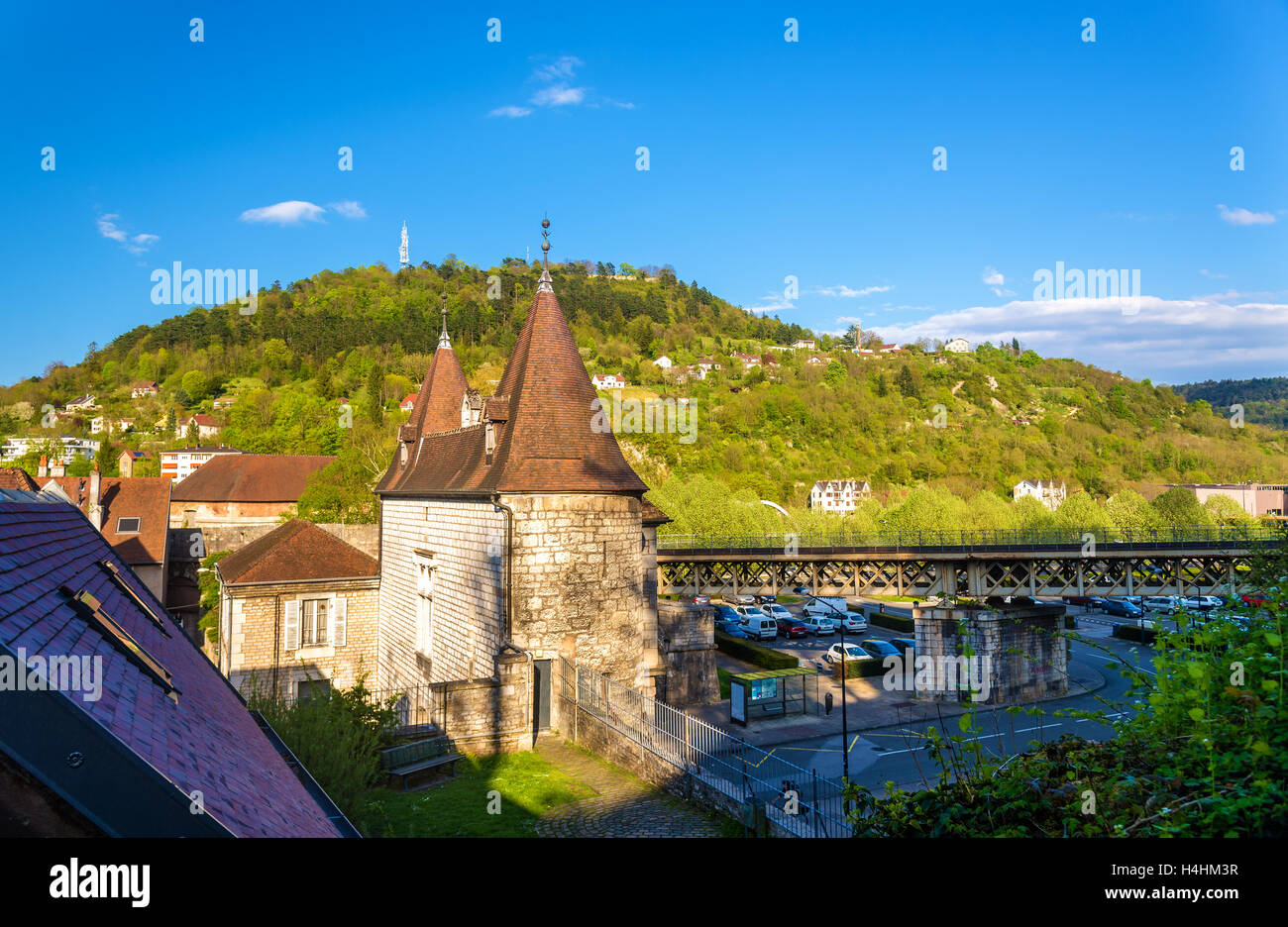 Porte Rivotte, une porte de Besançon - France Banque D'Images