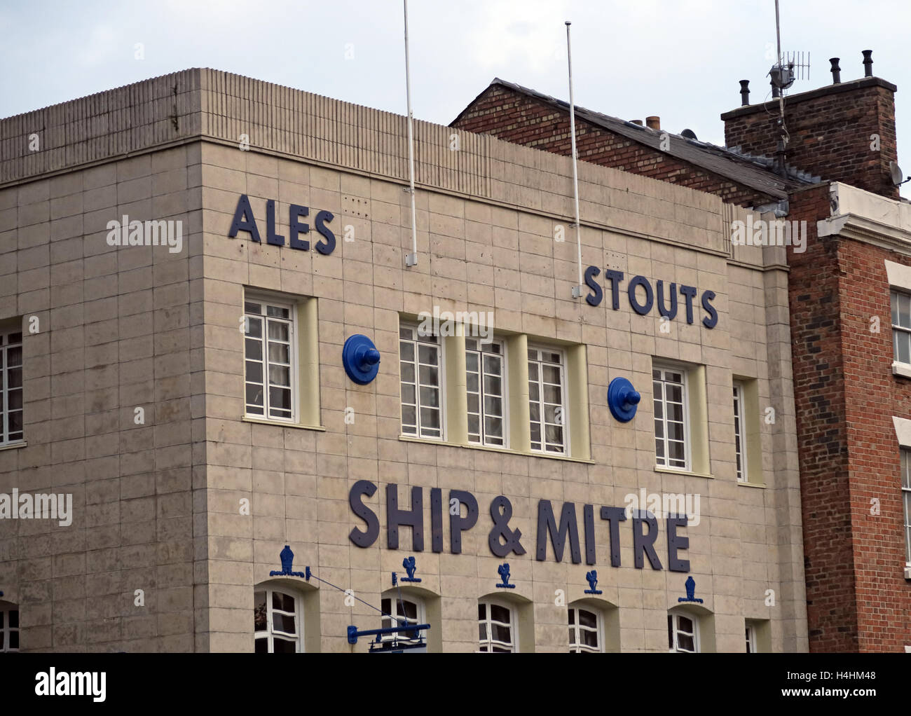 Ship & Mitre,pub,Ales, stouts Liverpool, Royaume-Uni Banque D'Images