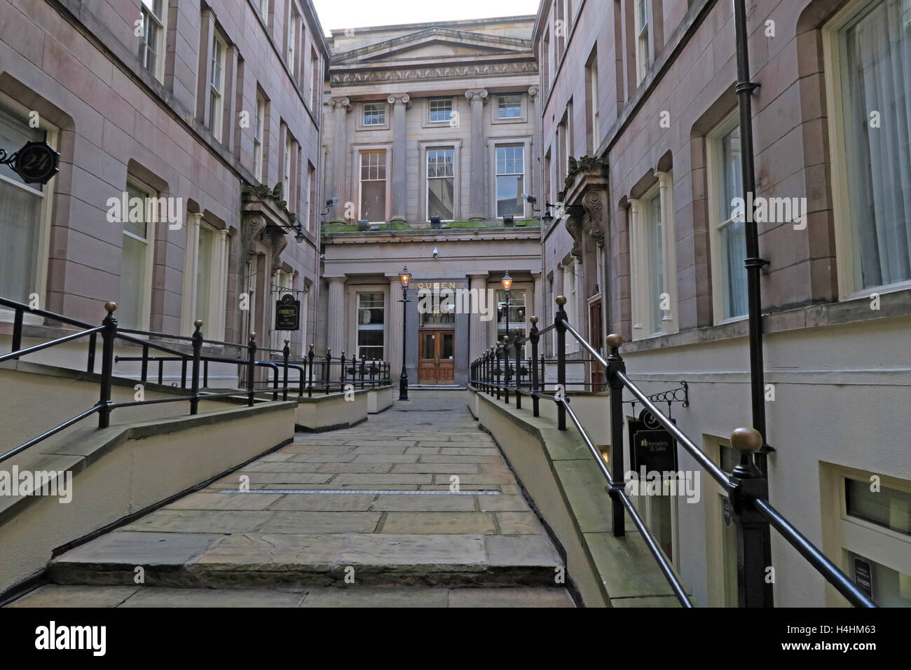 Les bâtiments d'assurance Queen,Reine,avenue Castle St, Liverpool, Angleterre, Royaume-Uni Banque D'Images