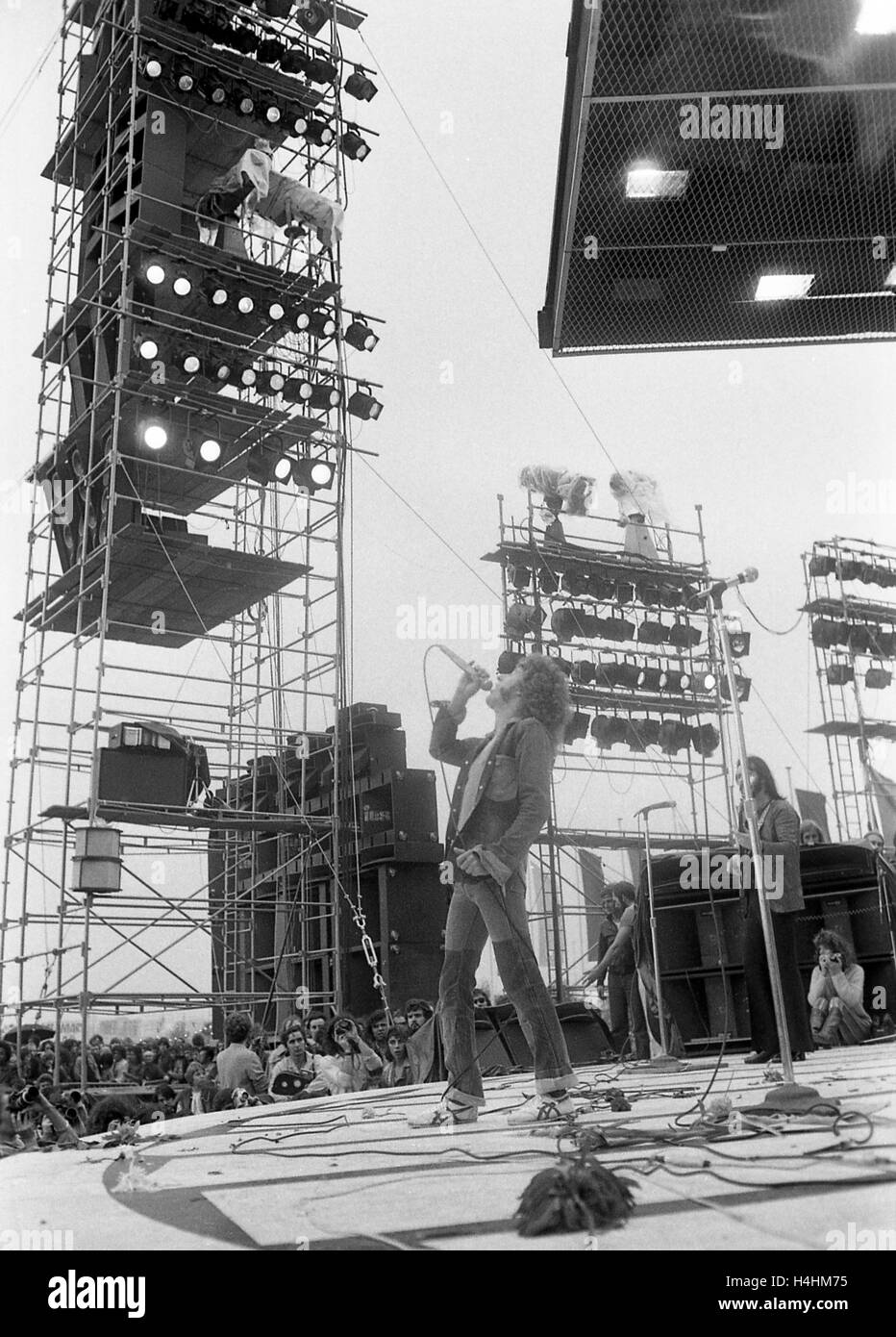 L'OMS en concert à Paris - 09/09/1972 - France / Ile-de-France (région) / Paris - 'Fête de l'Huma' Philippe Gras Banque D'Images