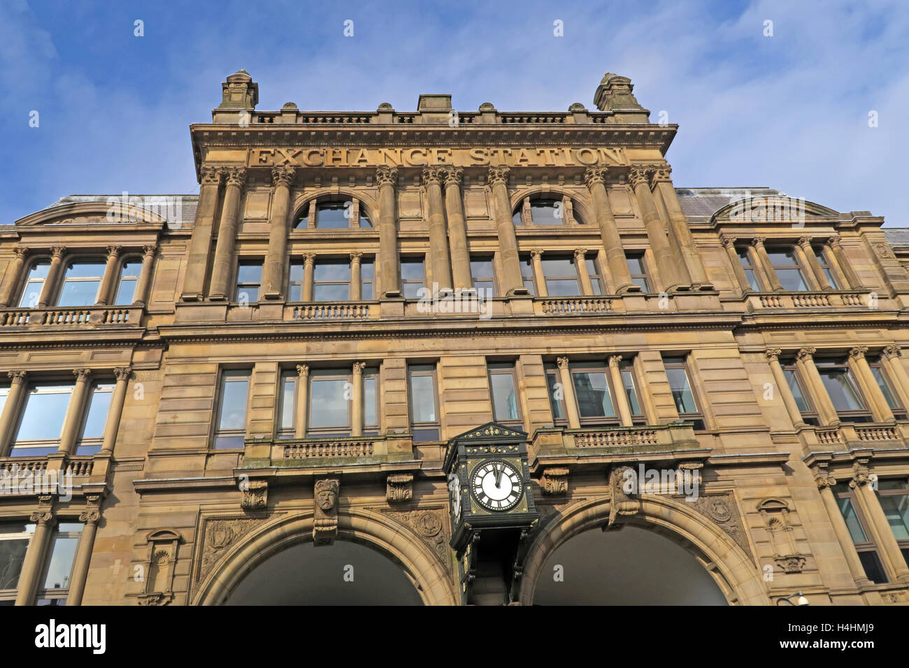 Bâtiment de la gare ferroviaire d'échange,Liverpool, Angleterre, Royaume-Uni Banque D'Images