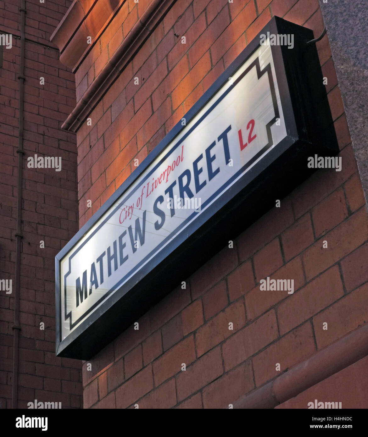Mathew Street,Beatles Cavern de Liverpool Merseyside,promenades,Angleterre, Banque D'Images
