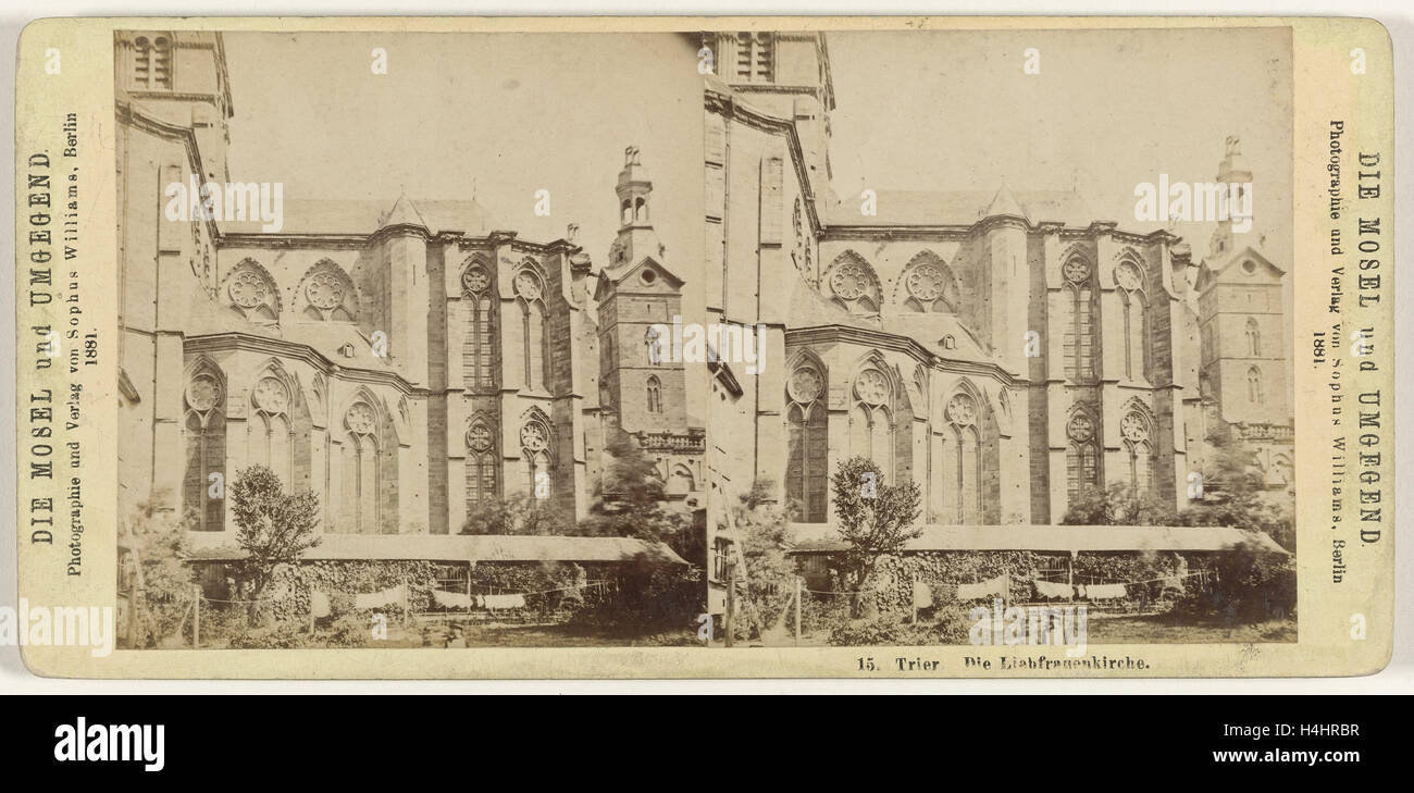 Liebfrauenkirche Trèves, Allemagne, Sophus Williams, 1881 Banque D'Images
