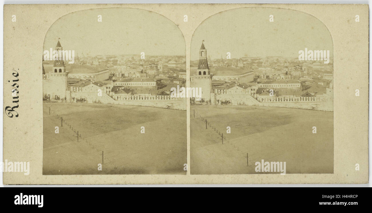 Moscou panorama pris du Kremlin, Russie, Alexis Gaudin, Anonyme, 1859 Banque D'Images