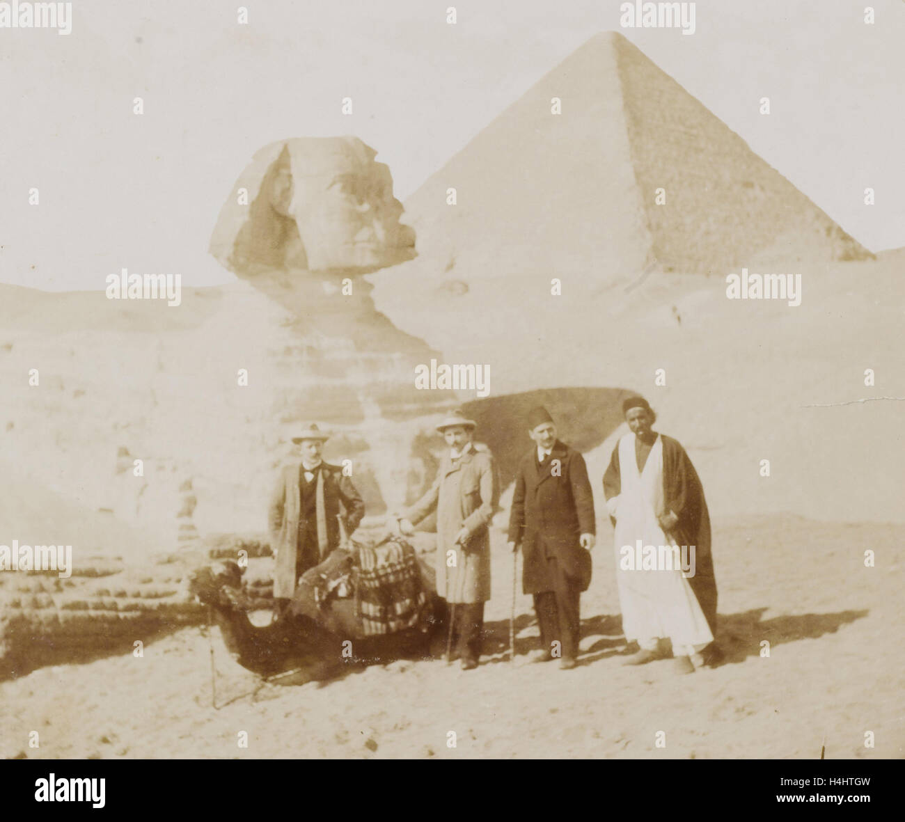 L'E.M. Wissmann et H. A. ROM unique pour la grande pyramide et le Sphinx de Gizeh, 30 Dec 1900, anonyme, E.M. Wissmann, 1900 Banque D'Images