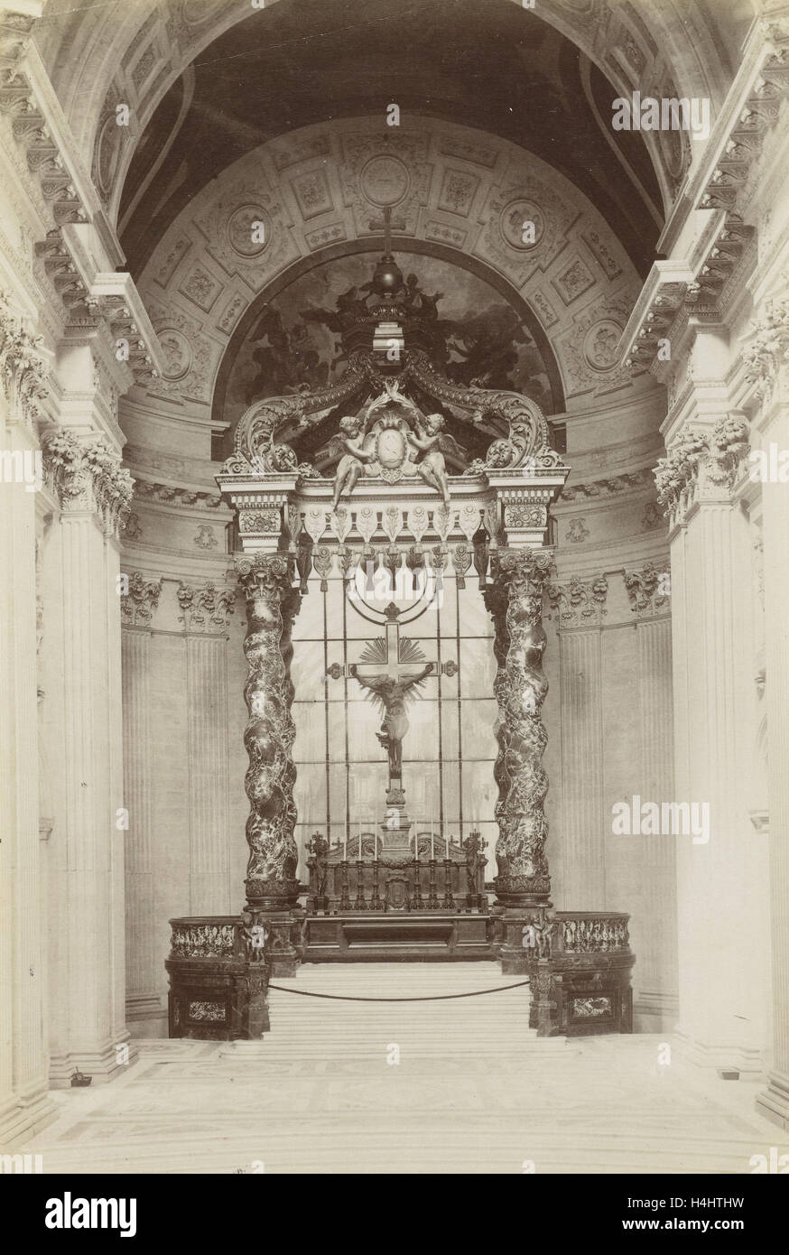 Autel de le tombeau de Napoléon à l'Hôtel des Invalides, Paris, France, X, 1870 - 1900 Banque D'Images