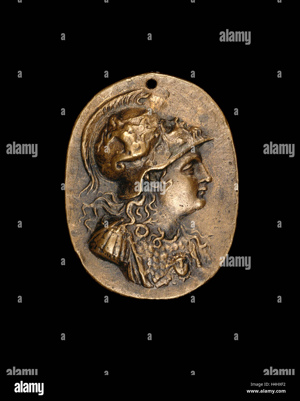 Mantuan 15ème siècle, Chambre entre deux collines, bronze Banque D'Images