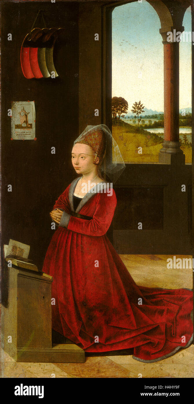 Petrus Christus, Portrait d'une femme active, Russisch, donateurs 1444-1475-1476, ch. 1455, huile sur panneau Banque D'Images