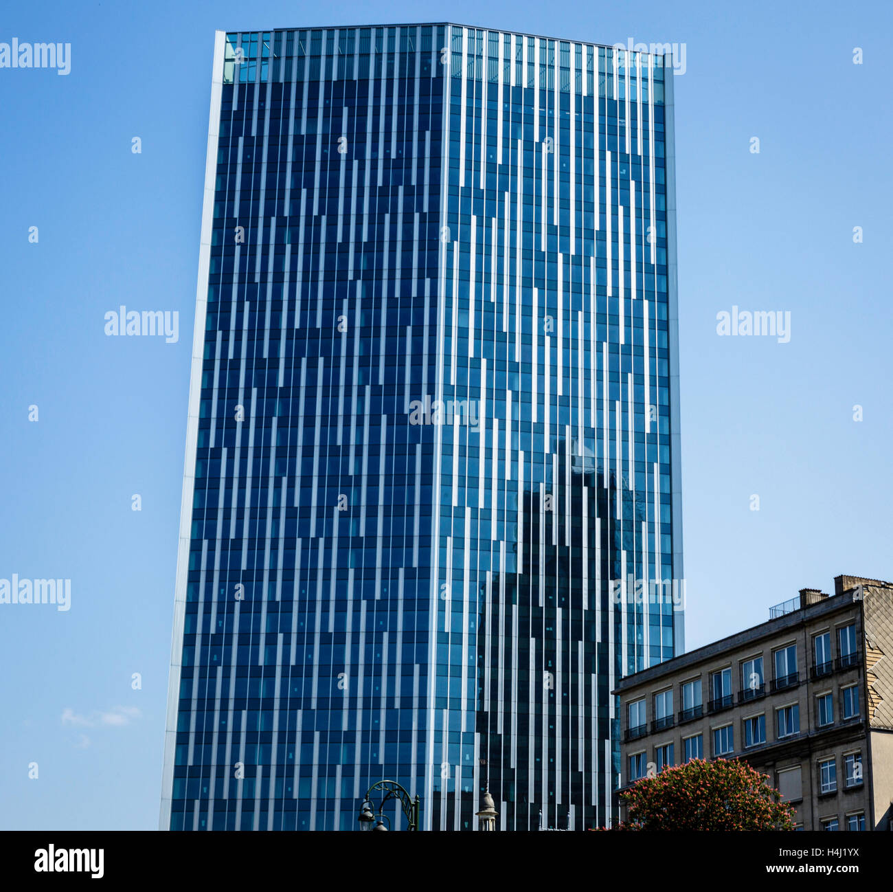 Tour de bureaux modernes, Bruxelles Banque D'Images