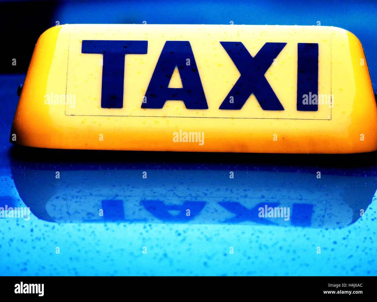 taxi cab signe Banque D'Images