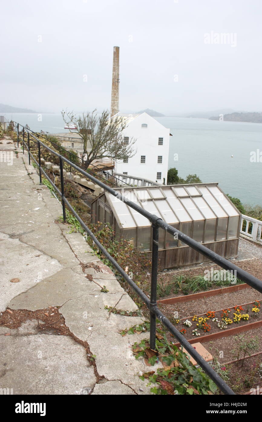 Les émissions d'Alcatraz à San Francisco Banque D'Images