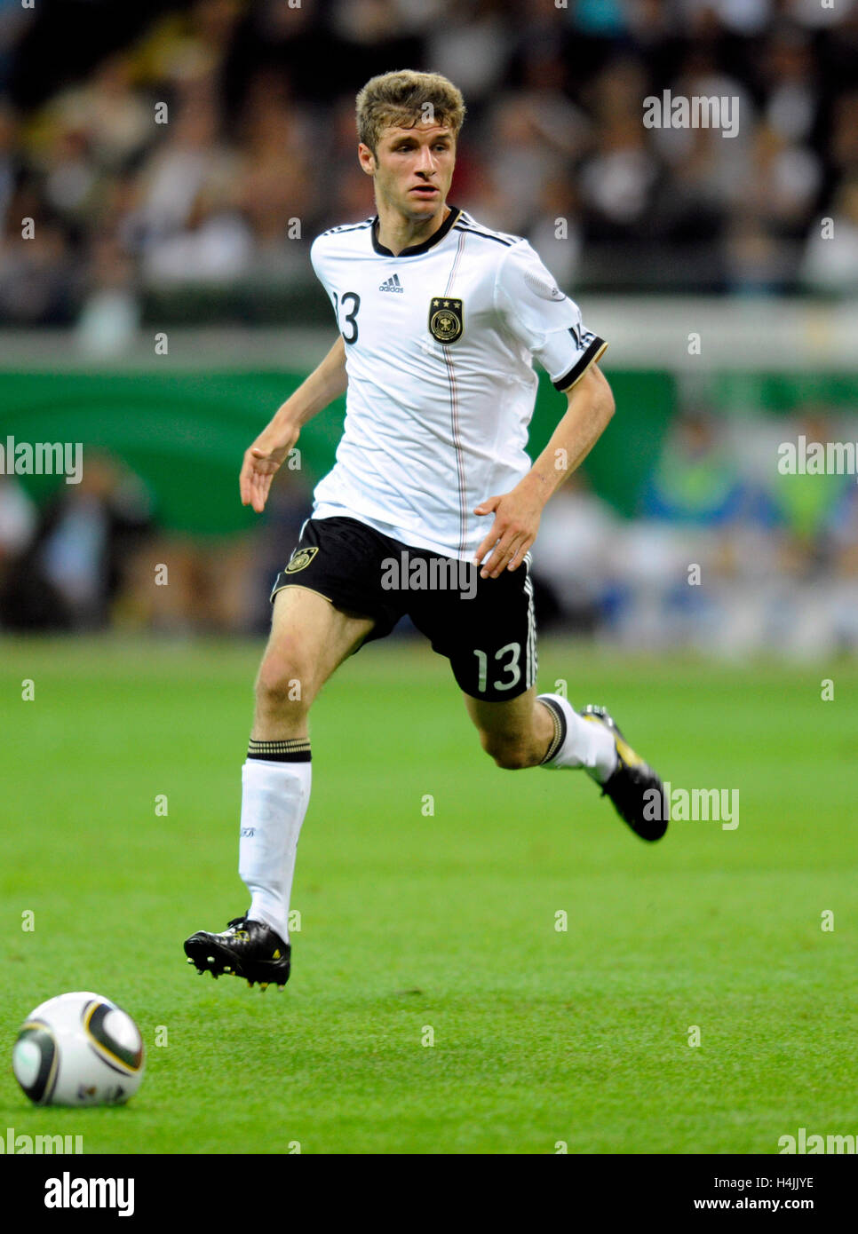 Thomas Mueller, match de football, l'Allemagne par rapport à la Bosnie-Herzégovine, 3-1, la Commerzbank Arena, Francfort, la Hesse Banque D'Images