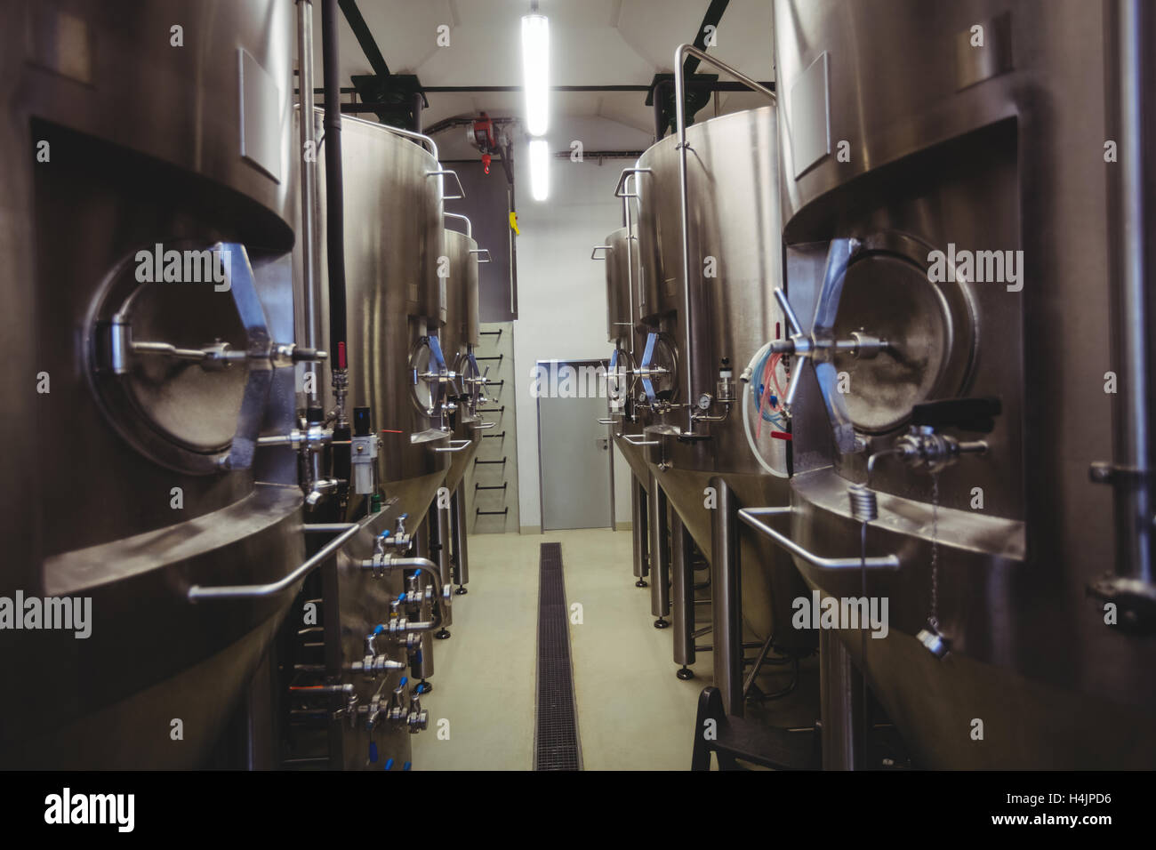 L'équipement de fabrication en brasserie Banque D'Images