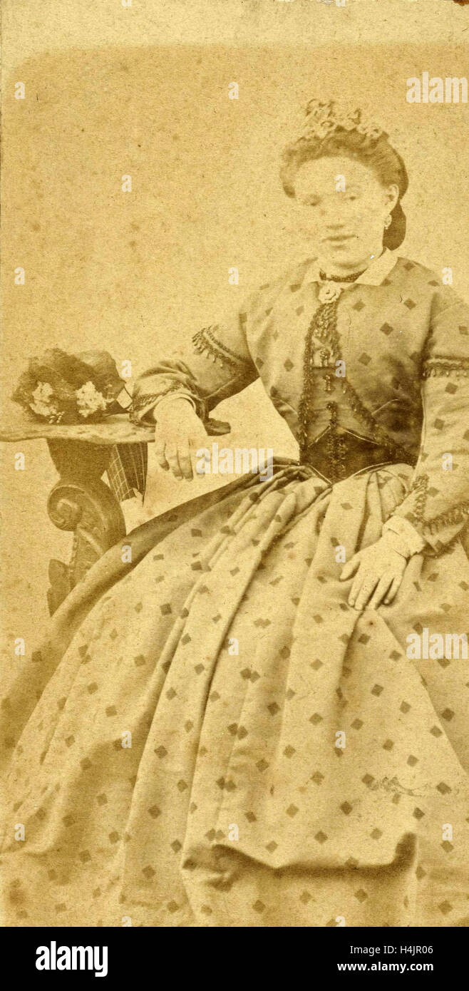 Portrait d'une femme, Standaert Frères, ch. 1890 - c. 1915 Banque D'Images Portrait d'une femme, Standaert Frères, ch. 1890 - c. 1915 Banque D'Images