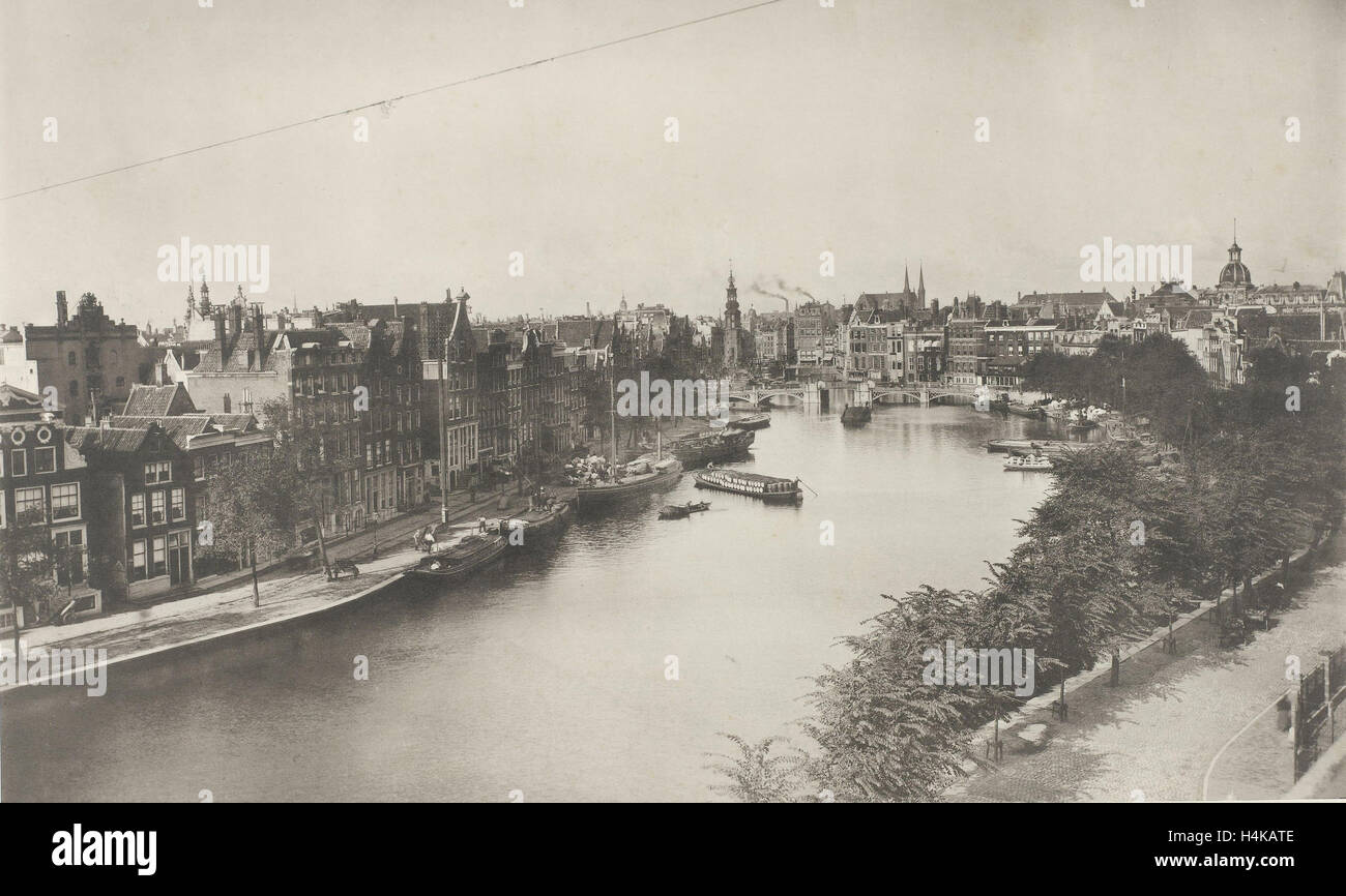 Amstel intérieure, donné à la menthe, Amsterdam, Pays-Bas, Panopticon, Amstel intérieure, La Tour, le Roi Bridge Banque D'Images