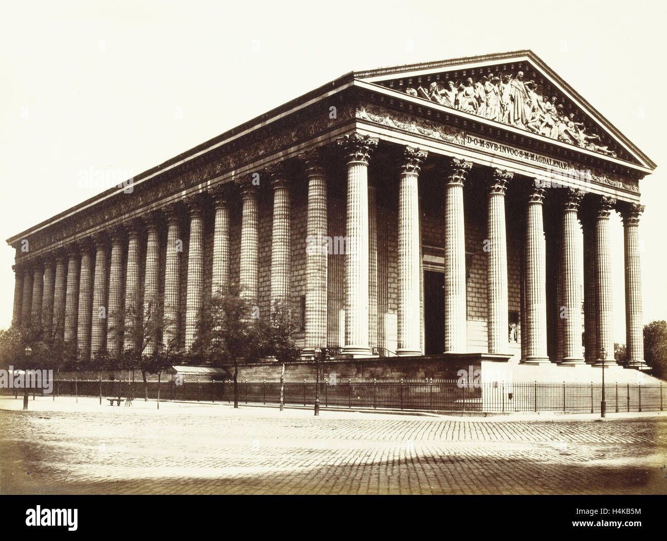 La Madeleine, Paris, France, Édouard Denis BALDUS, 1850 - 1882 Banque D'Images