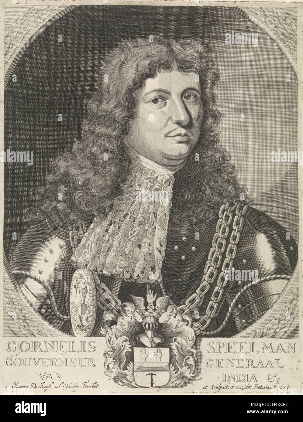 Portrait de Cornelis Speelman Jansz, Joannes de Jongh, 1684 Banque D'Images