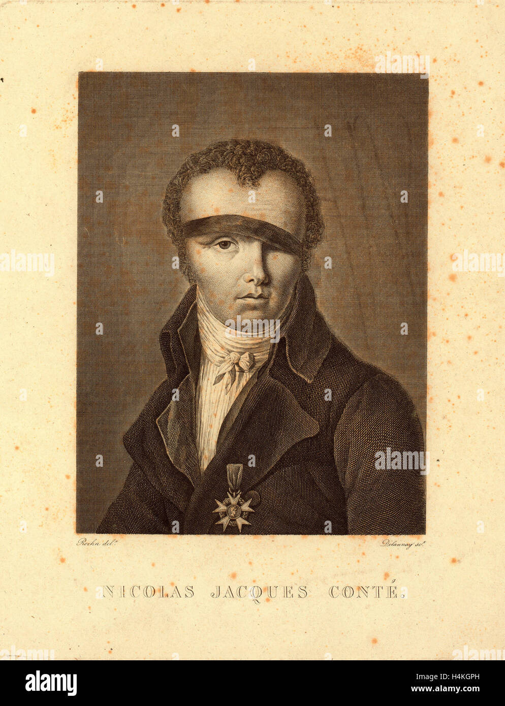 Nicolas Jacques Conté par Delaunay, SCT. Banque D'Images