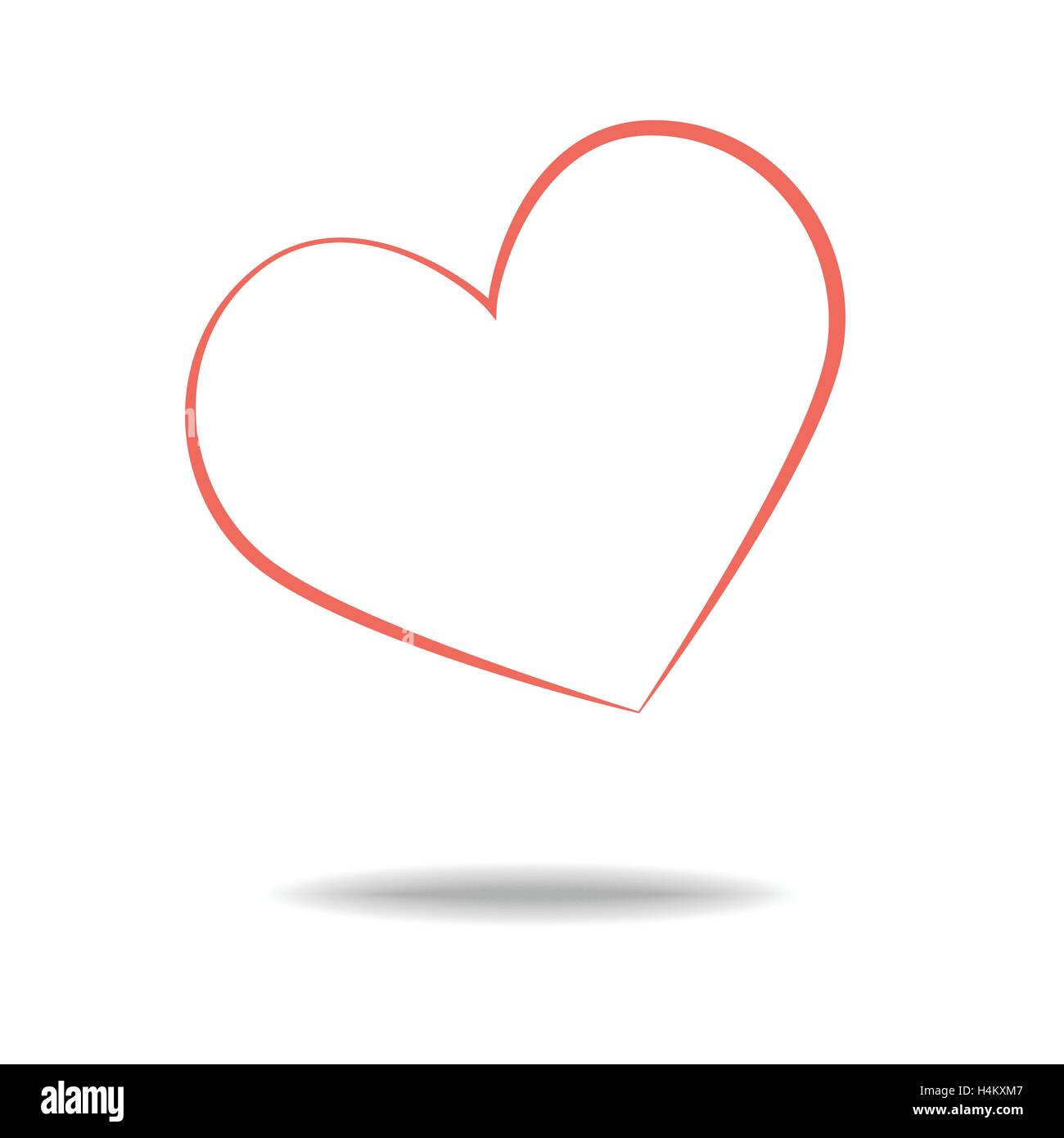 Icône de cœur vecteur. Illustration de Vecteur