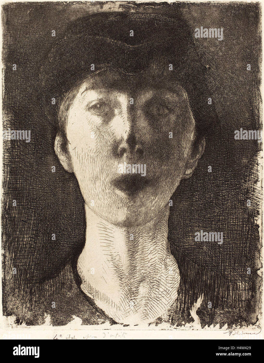 Albert Besnard, la Reine Elisabeth de Belgique (La Reine Élisabeth de Belgique), français, 1849 - 1934, 1917, eau-forte et aquatinte Banque D'Images