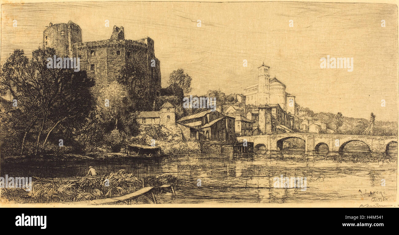 Auguste Lepère, Clisson (Loire inférieure), français, 1849 - 1918, 1909, eau-forte Banque D'Images