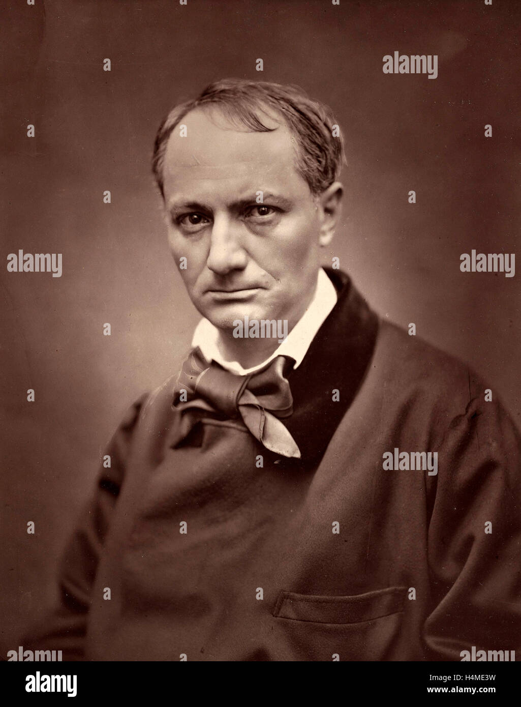 Étienne Carjat, Charles Baudelaire, Français, 1828 - 1906, 1861, 1877, Woodburytype Banque D'Images