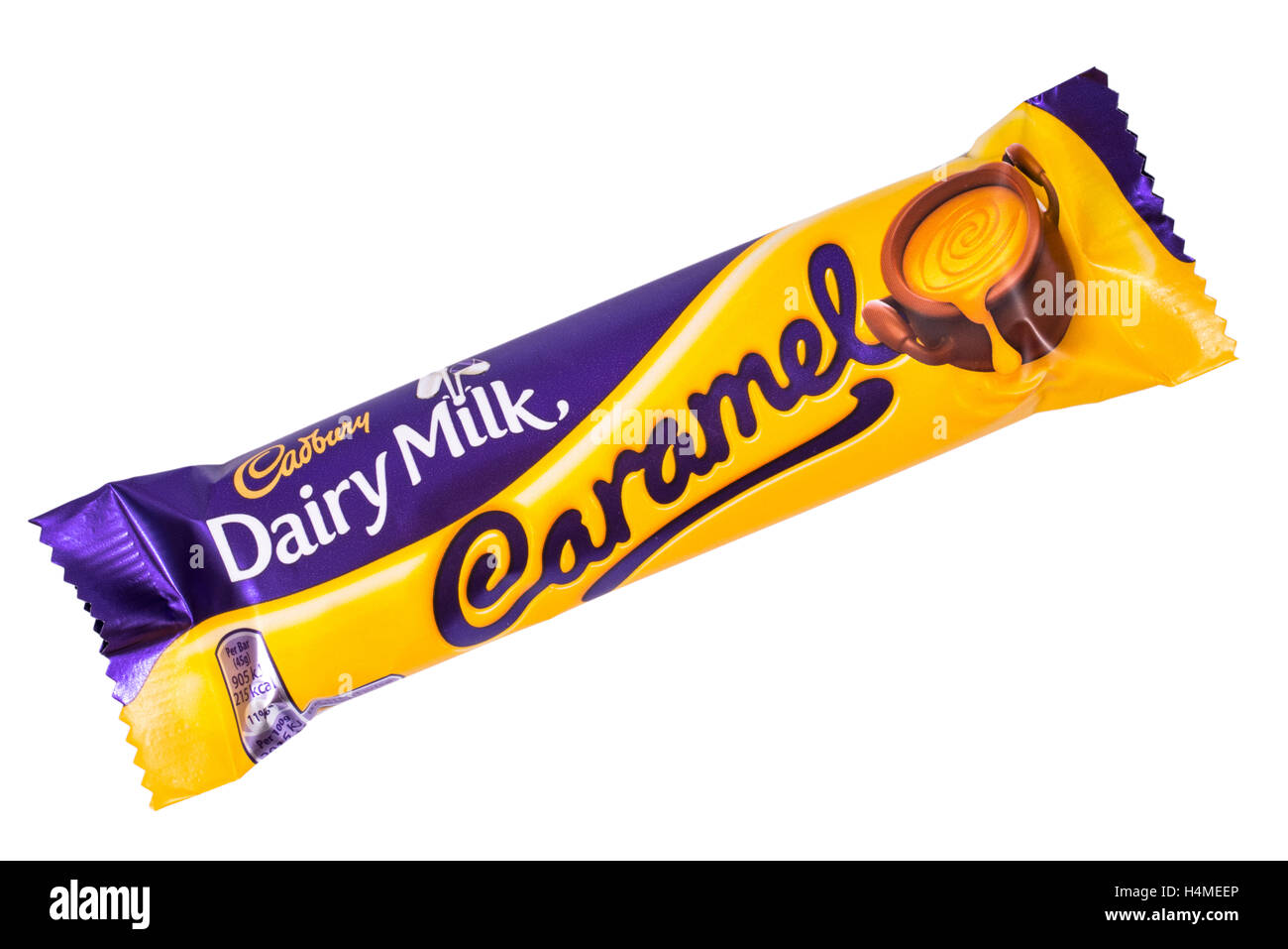 Londres, Royaume-Uni - 13 octobre 2016 : un lait au chocolat Caramel laitier non ouvert bar fabriqué par Cadbury. Banque D'Images