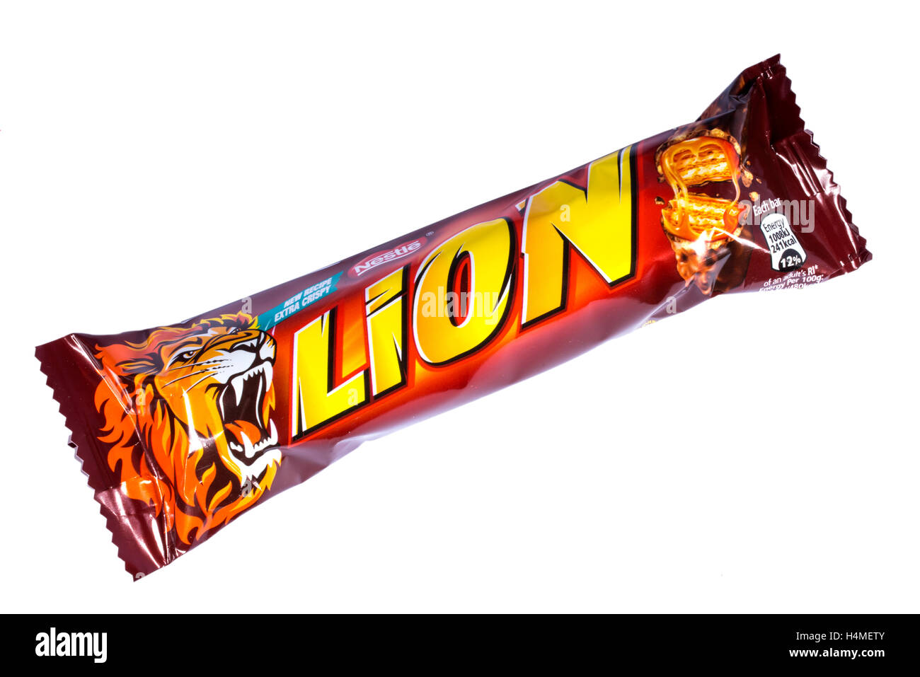 Londres, Royaume-Uni - 13 octobre 2016 : Un Lion non ouvert barre de chocolat fabriqués par Nestlé. Banque D'Images