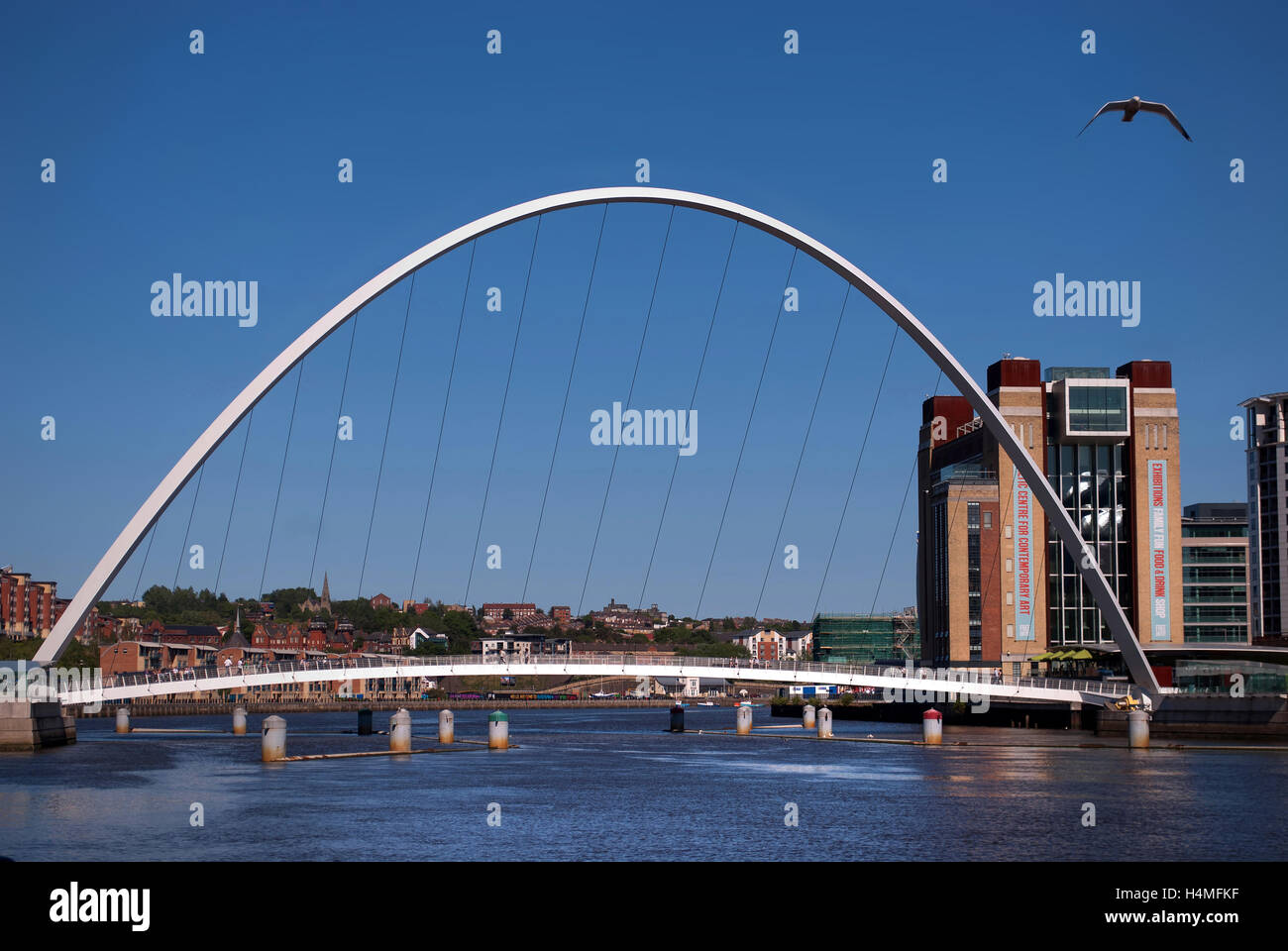 Le Millennium Bridge, Newcastle Gateshead, Royaume-Uni Banque D'Images