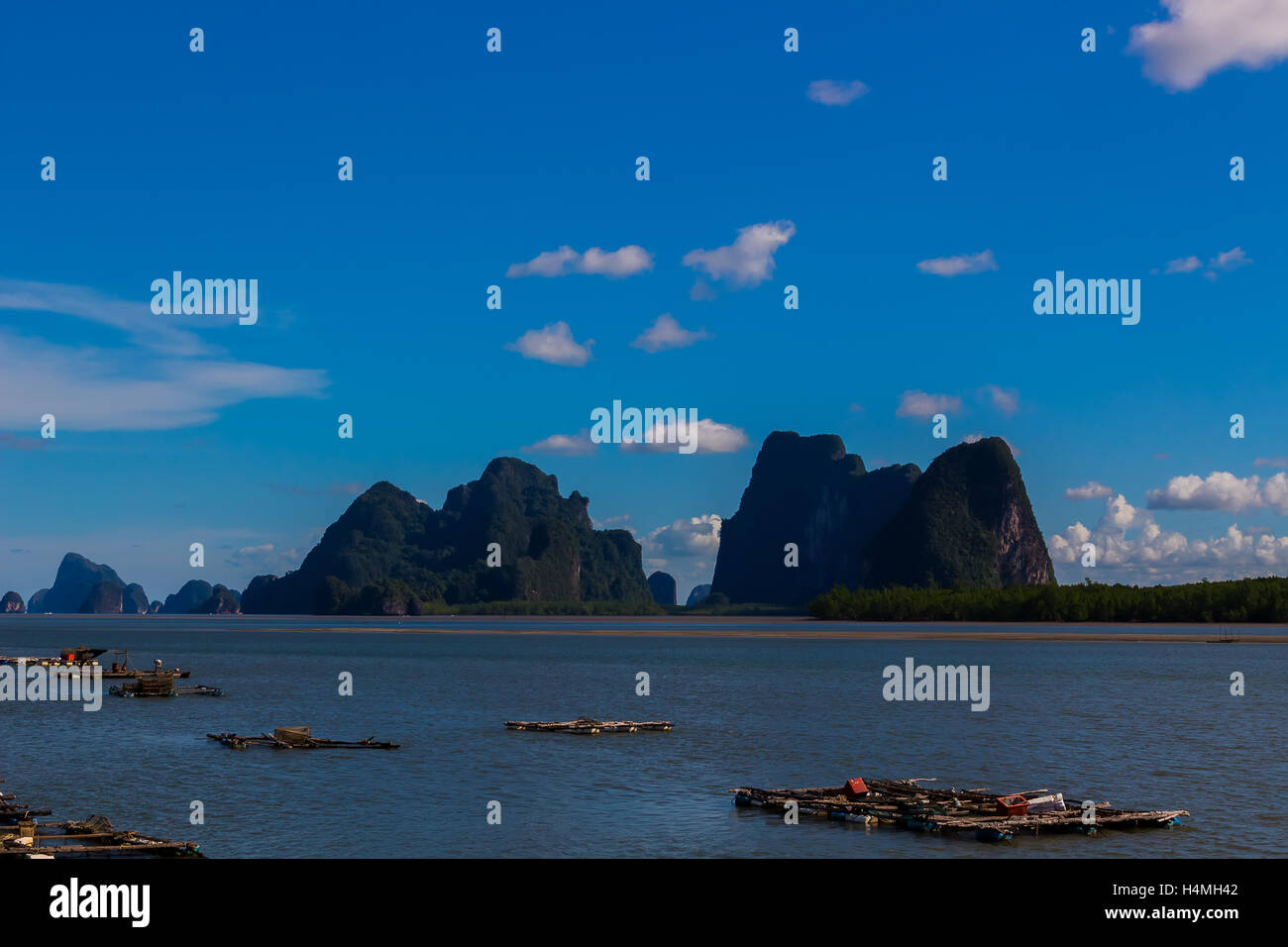 Village de pêcheurs de Ko Panyi, Phang Nga, Thaïlande Banque D'Images