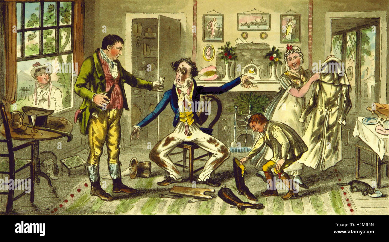 Le tourisme commercial, ou, Gentleman Voyageur. Un poème satirique, 19e siècle Banque D'Images